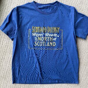 Sezane Blue Scotland Railway Conrad T-Shirt (FR36)